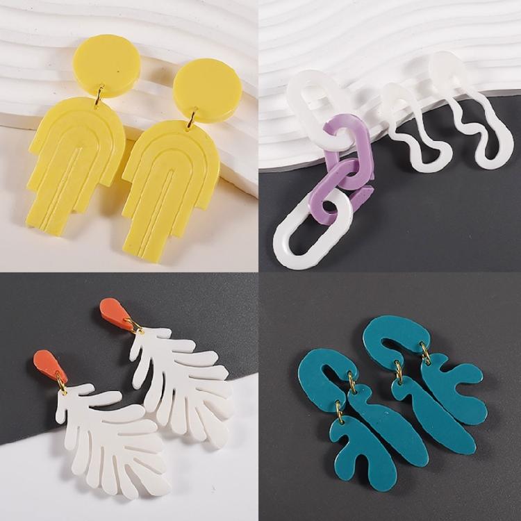 Multiple Styles Earring Combination Keychain Silicone Mold Epoxy Resin DIY Craft