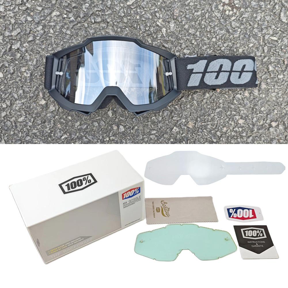 100%Off-road goggles set, 100% motorcycle glasses, downhill skiing motorcycle helmet goggles
