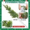 Frosted Faux Cedar Sprays for Christmas Tree, Wreath, Floral Arrangement, Vase, Winter Holiday Décor