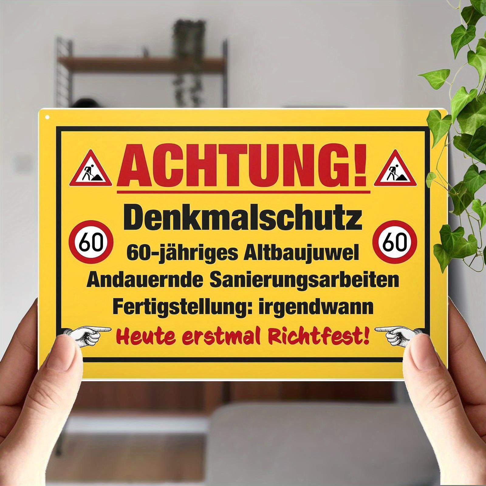 

Putuo Decor pc German Funny Sarcastic Quotes Vintage Metal Tin Sign DIET RULE NO IF IT TASTES GOOD SPIT IT OUT Wall Art 20x30cm（7.8x11.8inch）