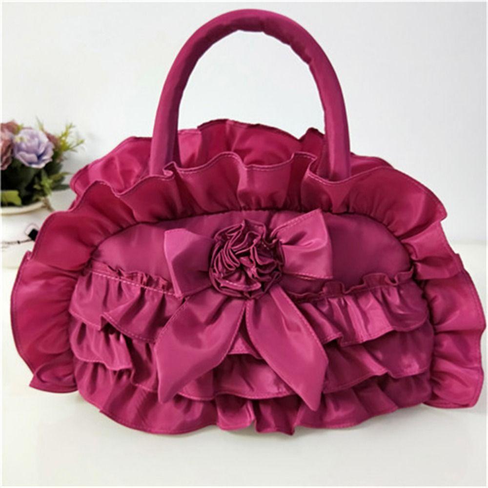 Floral Decor Women's Bowknot Bag Zipper Mommy Bag Chinese Style Ladies Clutch Bag Ladies/Girls