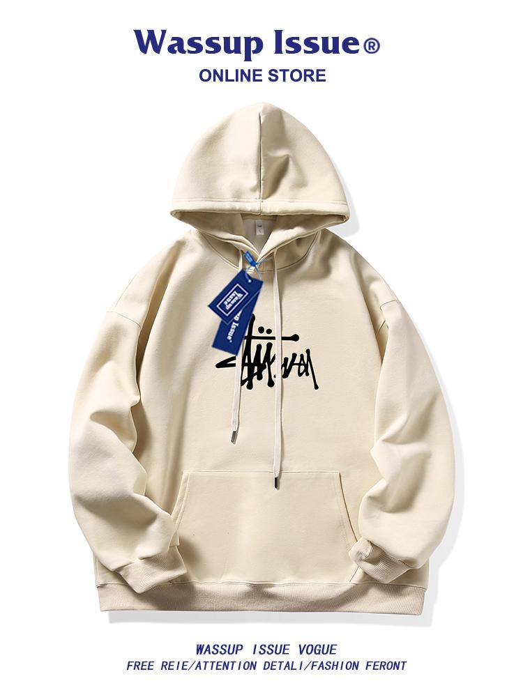 American Sle Casual Loose Men's Sweatirt Spring Autumn Versatile Comfortable Cotton Hoodie Youth Faion Streetwear