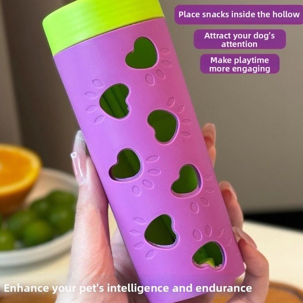 Creative Bite Resistant Pet Leaking Food Toy Teeth Grinding Dog Paw Pattern Pet Snack Roller Plastic Puppy Puzzle Toy Multi-Pet