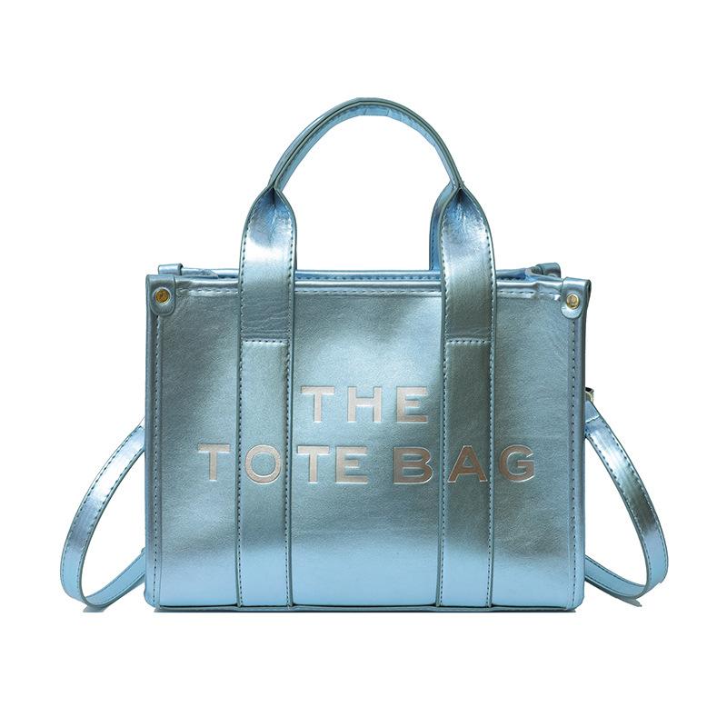 Niche Glossy Design Tote Bag, New Summer Trend Handbag, Fashionable and Simple One-shoulder Crossbody