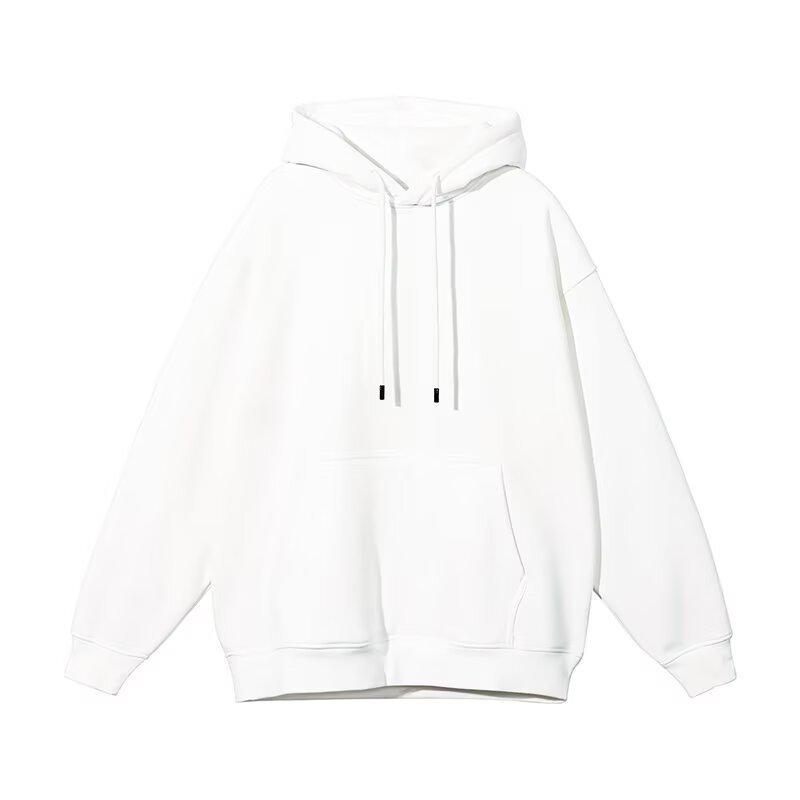 Trendy Autumn/Winter Cat Print Plush Lined Hooded Sweatshirt - Loose, Casual, Versatile Jacket