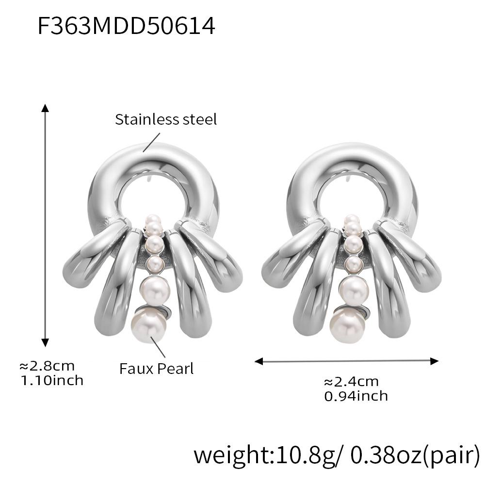 Qiong Yao Pearl Octopus Earrings: 18K Gold-Plated Exquisite Women s Stud Earrings
