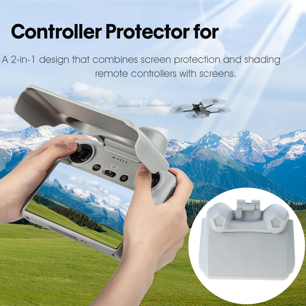 Drones Remote Controller Protective Cover Sun Hood Sunshade 2-in-1 Designed for RC Remote Controller Protector