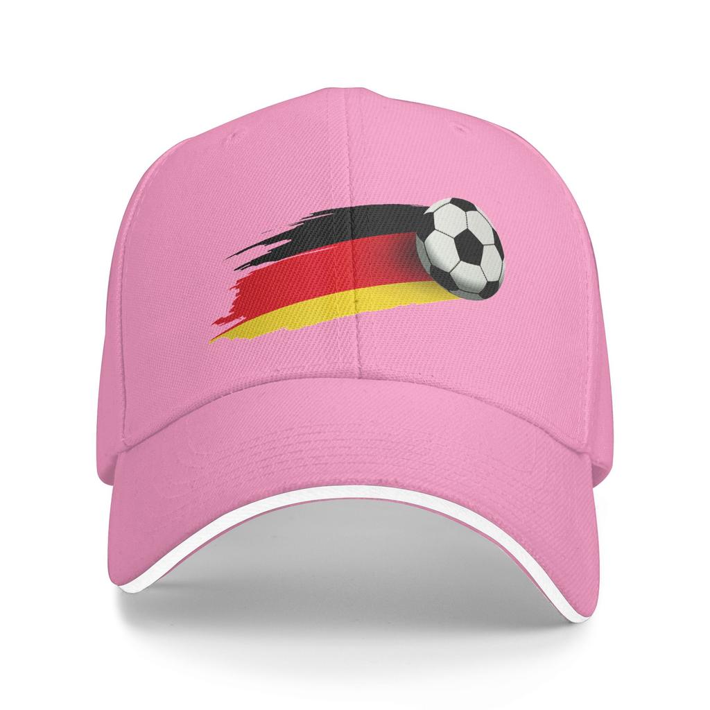 Women Unisex GerUnisexy Flag Soccer Ball Outdoor Hat  Sun Cap Casual Baseball Cap Sunscreen Hats