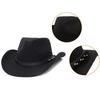 Cowboy Hat Christmas Travel Cap Western Hat Outdoor Sun-Protect Jazz Cap Western Cowboy Hat Tibetan Hat Style