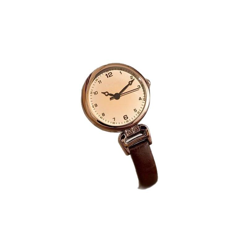 Light Luxury Belt Women'S Quartz Watch Retro Digital Watch Women'S Simple Temperament Fashionable