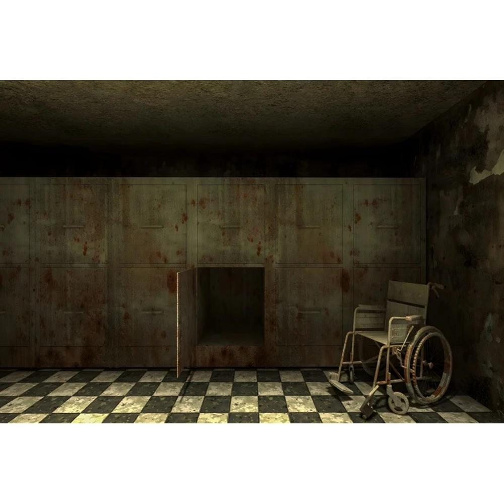 Horror Halloween Decorations Backgrounds for Photographs Abandoned Hospital Ruin Ghost Zombies Scene Backdrop Spooky Party Decor