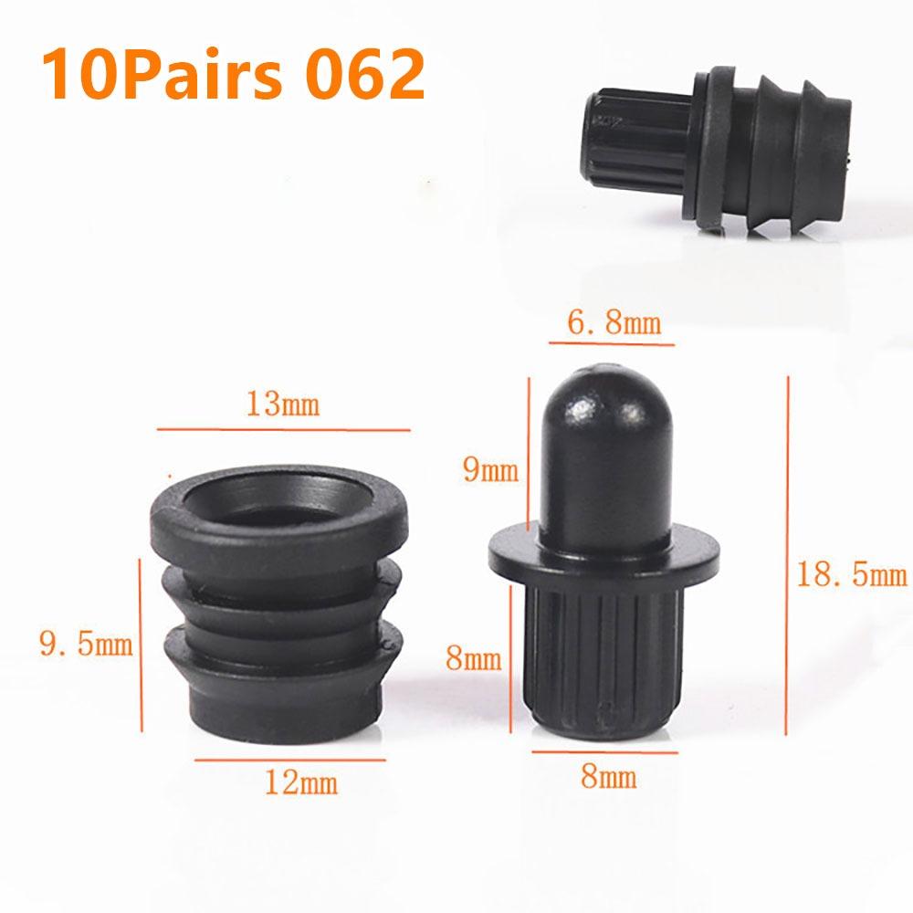 10Pairs Screw Clip Speaker Grill Pegs Kit DIY Plastic Audio Speaker Buckles Pin Type Ball Socket Net Cover Buckles