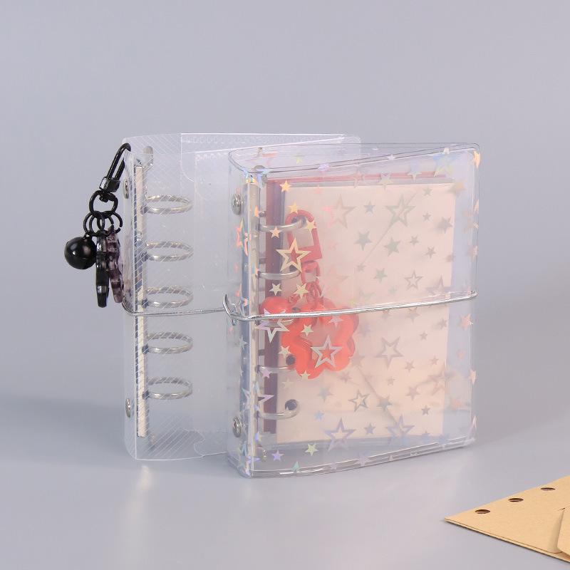 Vibrant Acrylic Star Keychain Pendant with Bell - Cute Earphone Case Accessory