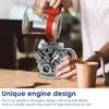 Engine Coffee Mug 350ml Creative Car V8 Engine Coffee Cup with Handle Novelty Stainless Steel Beverage Mugs for Car Lovers Gifts
