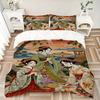 3pcs Anime Kimono Geisha Comforter Set with One Quilt Cover and Two Pillowcases (No Core) - Home Decor, Festival Gift, Polyester Fabric, Anime Cartoon