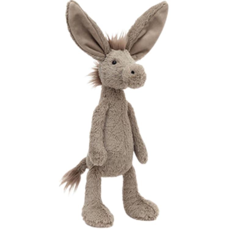 

JELLYCAT Farm Animal Series Hack Donkey Grey Baby Cute Doll Plush Doll 33cm High