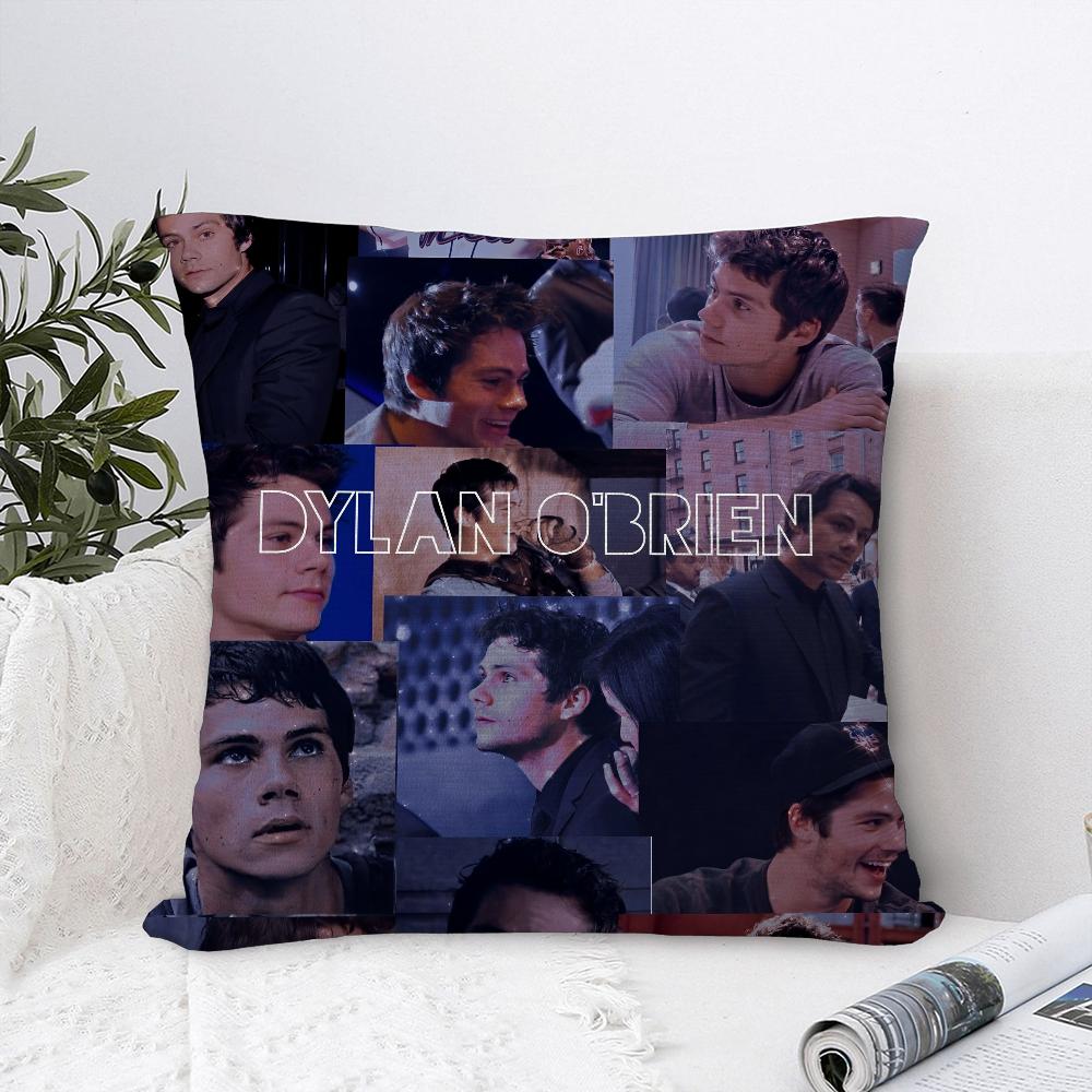 D-Dylan O Brien Kissenbezug Sofa Dekoration Zuhause Zweiseitiger Druck Plüsch Quadratische Dekokissenbezüge Kissen Deko Abdeckung