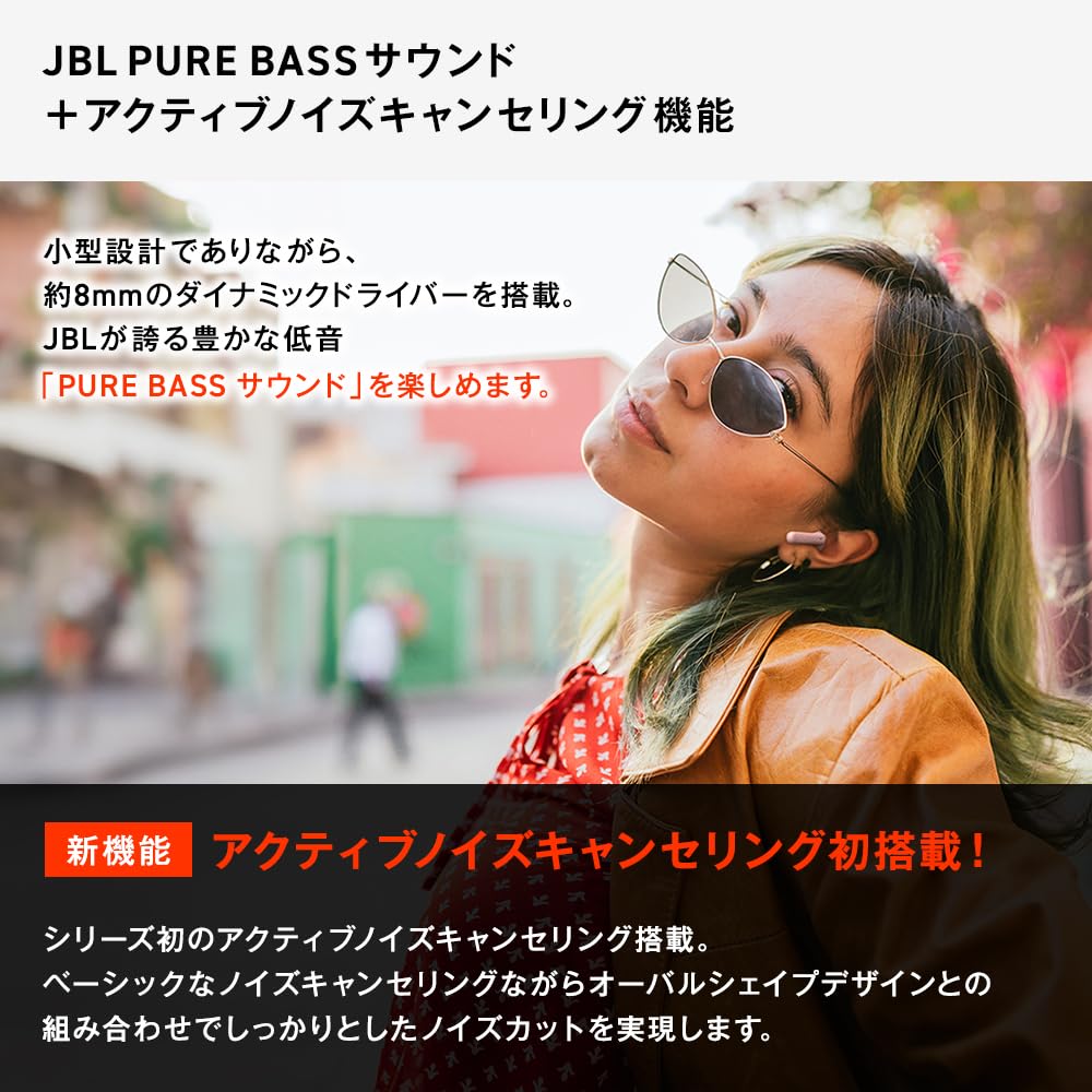 JBL WAVE BEAM 2 Wireless Earbuds, Active Noise Cancelling, IP54 Waterproof and Dustproof, Multi-Point, Up To 40 Hours of Playtime (Black)