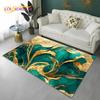 Green Gold Blue Black Marble Nordic Carpet Rug for Home Living Room Bedroom Sofa Doormat Decor,kid Area Rug Non-slip Floor Mat
