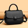 New Suction Buckle Design Shoulder Bag PU Leather Crossbody Bag Fashion Brand Lady Small Handbag Casual Simplicity Messenger Bag