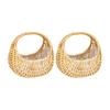 Handwoven Willow Small Basket Portable Carry Handle For Indoor Outdoor Use