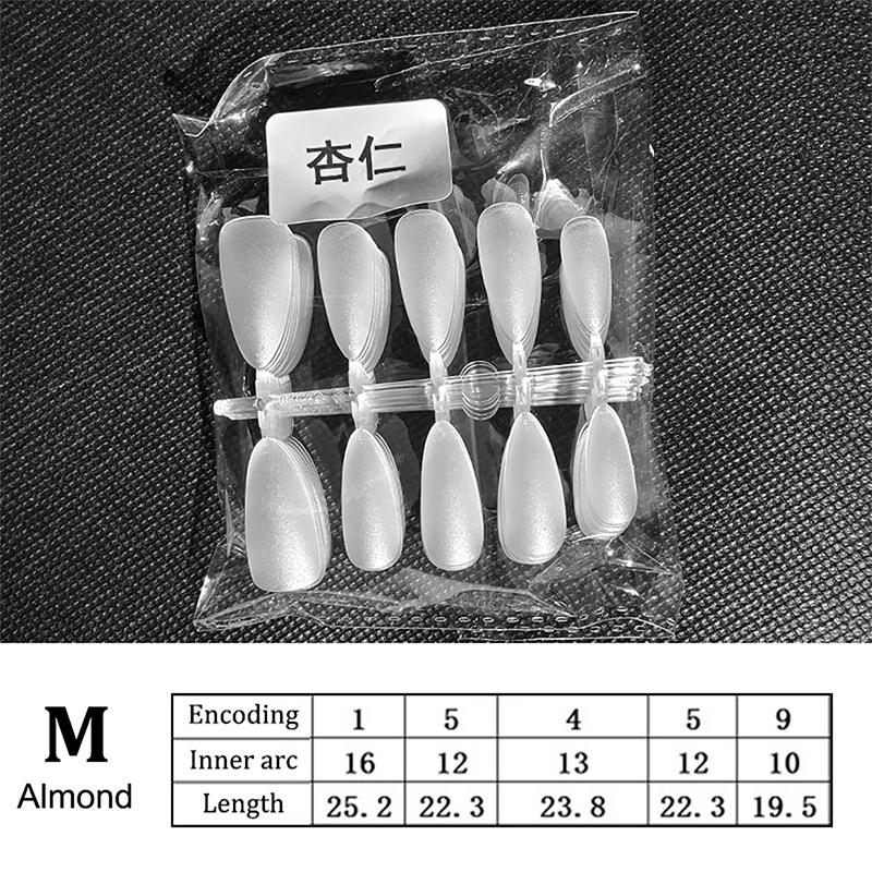 100Pcs Press On Nail Tips Full Cover Ultra-Thin False Nails Patches Gel Nails Extension System Clear Fake Nails Art Accessories