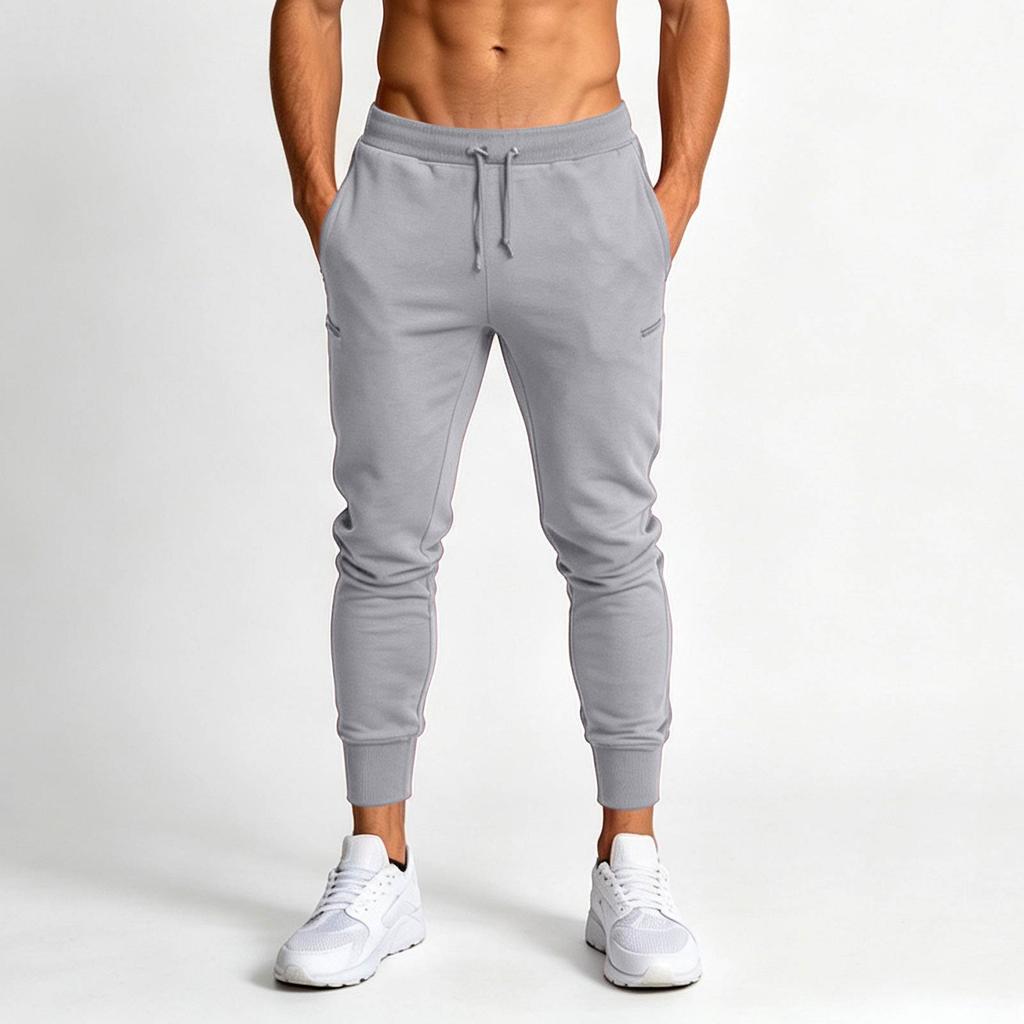 Men's Athletic Joggers Casual Slim Fit Tapered Pants for Running Training
