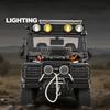 Simulation 1/24 Defender 110 Off-road Alloy Car Model Collection Ornament Children's Toy Vehicle Gift Pullback Light Miniature
