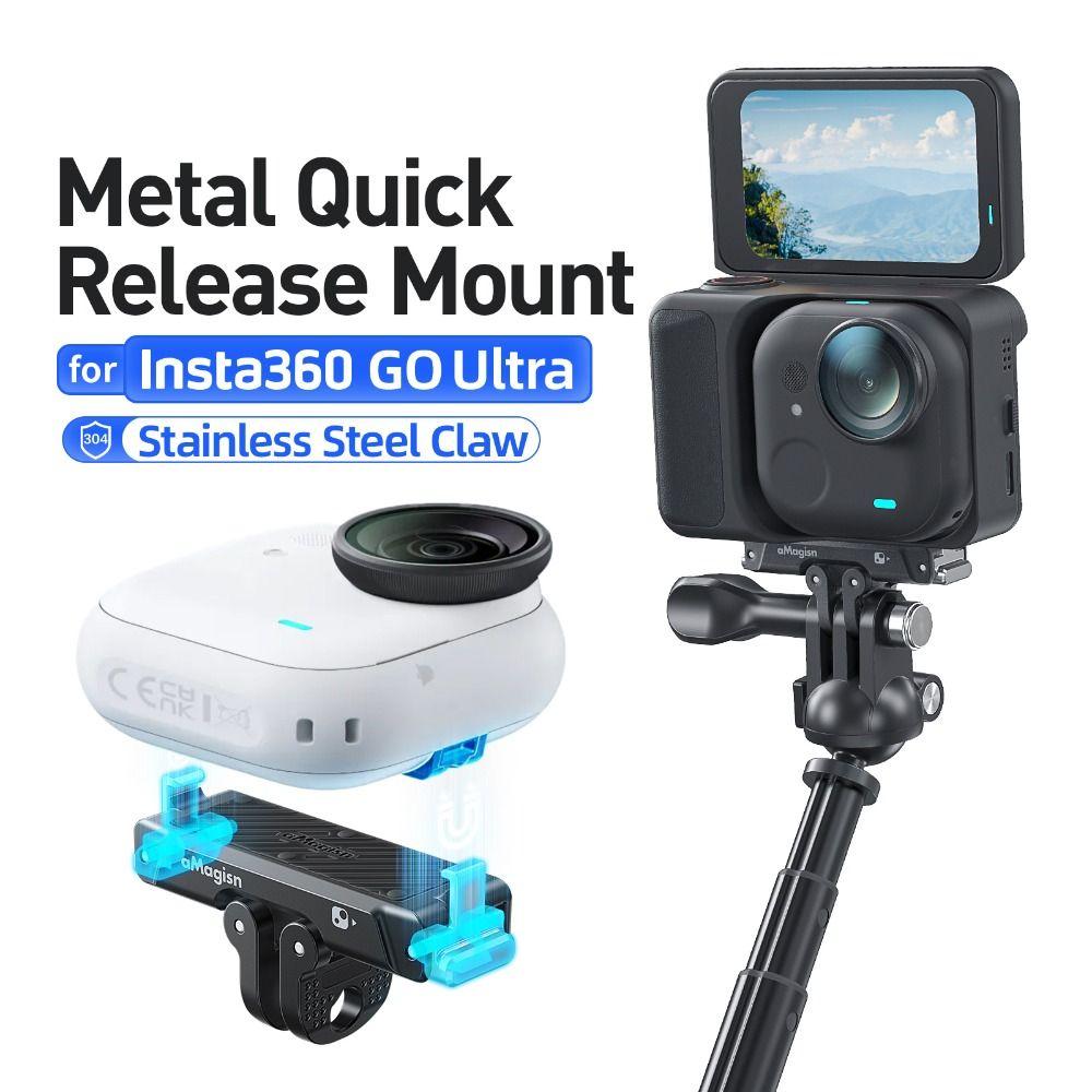 Aluminum Alloy Extension Mount Adapter for Insta360 Go Ultra Action Camera Accessories