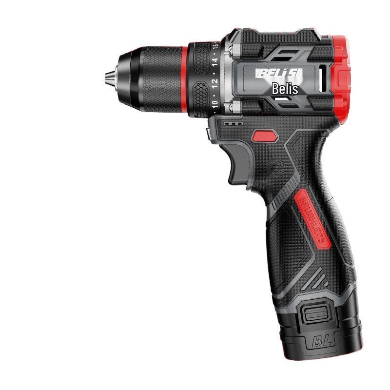 Brushless Electric Impact Drill & Multifunctional Handheld Screwdriver Set for Household Use