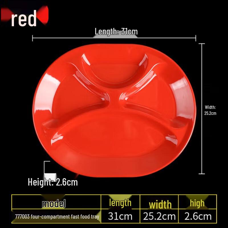 

Melamine Divided Cafeteria Tray