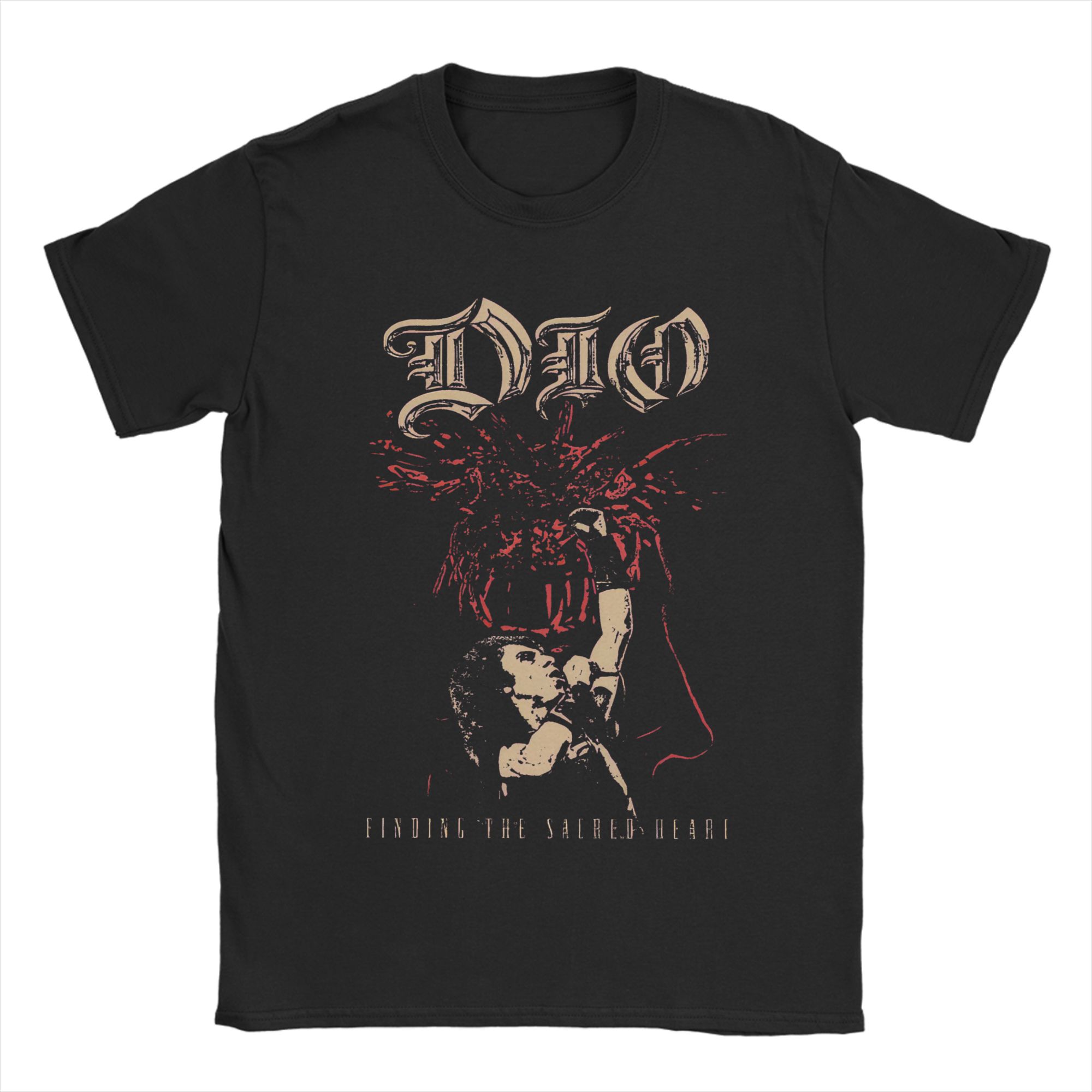 

Dio Band Tshirt Unisex Cotton Tops Vintage Crewneck Short Sleeve 4XL