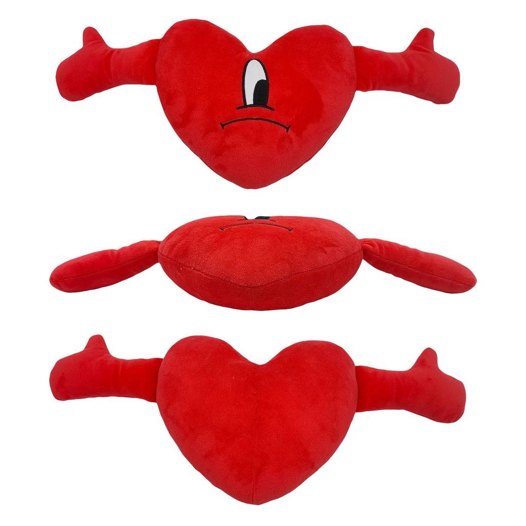 Un Verano Sin Ti Bad Bunny Plush Toy Soft And Durable Heart-shaped Pillow For Kids And Adults