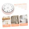 FRCOLOR Shower Clock, Wall Clock, Mini Wall Clock for Bathroom, with Suction Cup, Stylish, Waterproof, Silent, for Kitchen, Toilet, and Home Use,