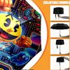 Custom Name Personalized PAC MAN Print Umbrella, Auto Open Close, 8‑Rib Sturdy Frame, Commute Camping Hiking Use, Birthday Gift