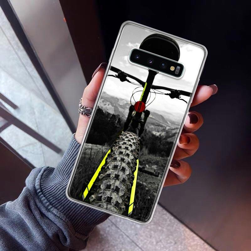 BIKE Cycling Art Phone Case For Samsung Galaxy S26 S25 Edge S24 S23 Ultra S22 Plus S21 S20 FE Soft TPU Back Cover Funda Galaxy S