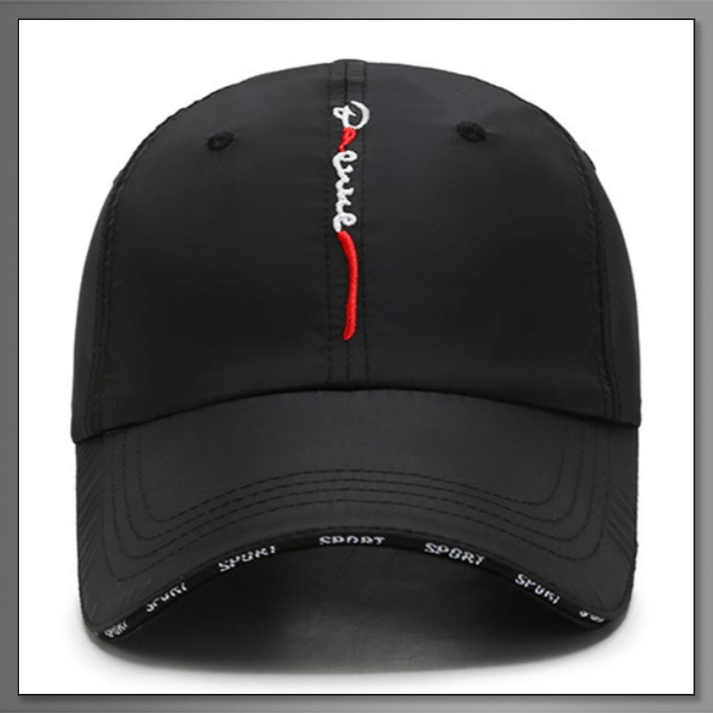 Buzz Selection CAP547 Simple English Letter Cap for Men and Ideal for Outdoor and Fishing (Light Gray) - Women, Activities, Hiking, Walking,