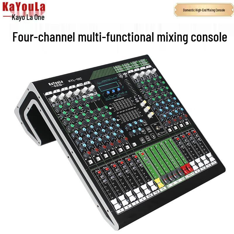 Kayola 12-Channel Audio Mixer with DSP Effects CN plug (adapter included)