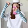 (Tolles Zuhause)1 Paar bedruckte Sonnenschutz-Armmanschetten mit UV-Schutz