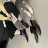 Pointed Short Boots Women's 2025 Autumn and Winter New Boots Thick Heel Short Women's Boots Niche Thin Boots High Heels Martin Boots