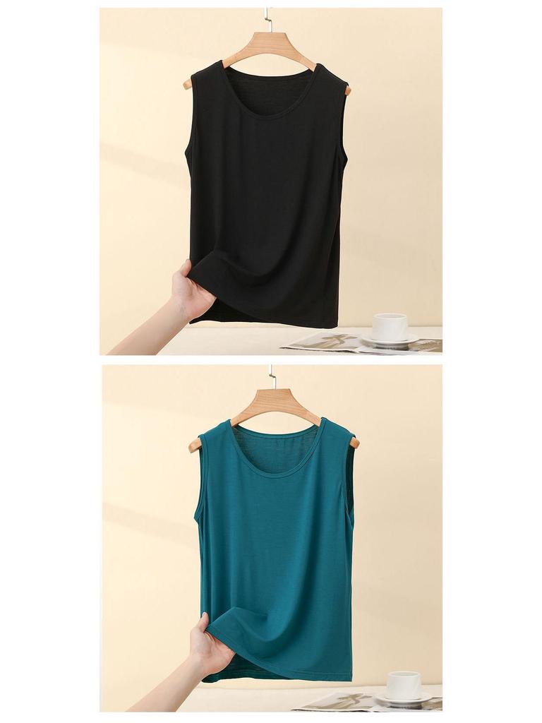 Modal Plus Size Women’s Sleeveless Camisole Vest – Spring/Summer Loose Fit