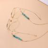 Europe, America, fashion and simple temperament popular turquoise glasses chain, personalized versatile metal glasses accessories