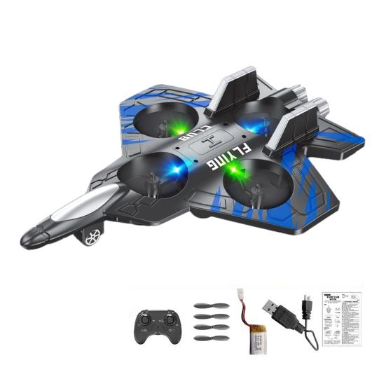 Remote Control Airplane Toy with 360 Degrees Stunt Flip Mini EPP Foam Fighter Jet Model Beginner Kids Adults 2.4Ghz RC Aircraft Toy