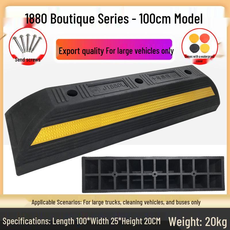 Rubber and Plastic Wheel Stopper for Parking Spaces