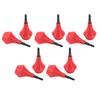10PCS Archery Arrow Head Safety Arrow Tips Screw in Nylon Archery Accessory for Hunting Game Practice Kids Adults Red
