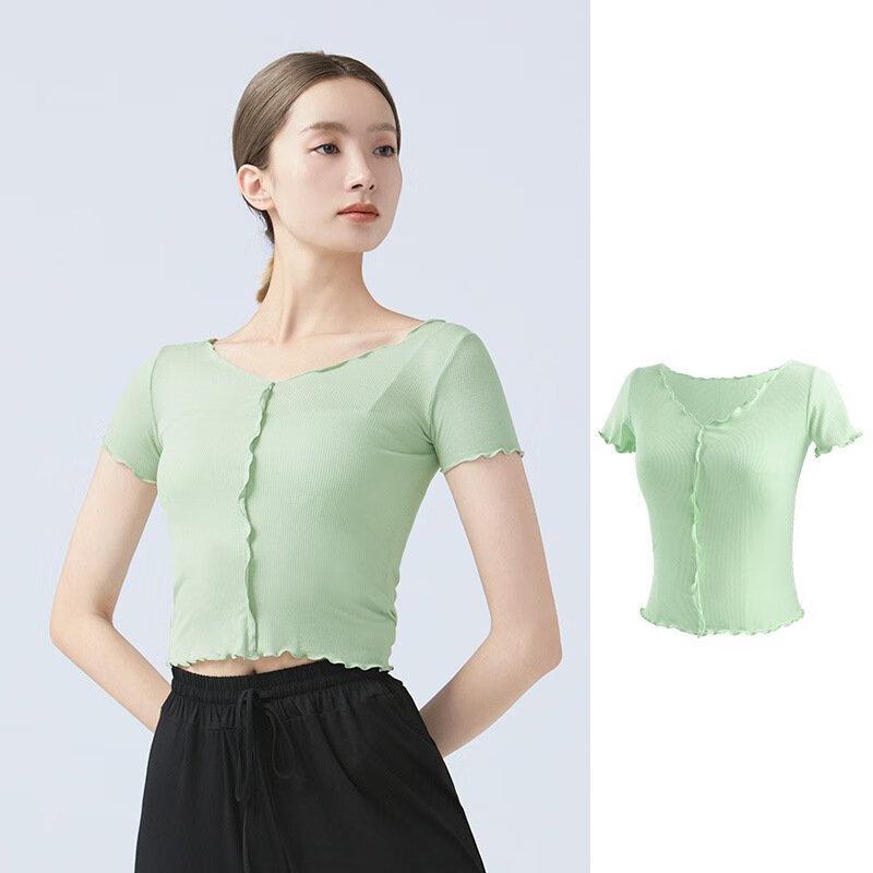 Women's Summer Short Sleeve Dance Practice Top