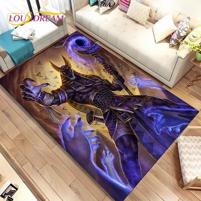HD Egypt Death Anubis Mythology Horus Area Rug,Carpet for Home Living Room Bedroom Sofa Doormat Kitchen Decor,Non-slip Floor Mat
