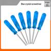Mini 45mm Crystal Blue Handle Screwdriver for Mobile Phone Repair and Toys