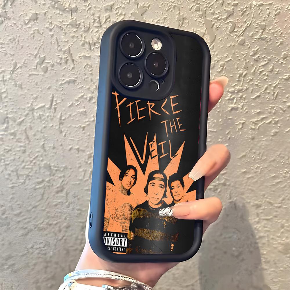 Pierce The Veil Band Phone Case For IPhone 17 Pro Max 16 15 14 Pro Max IPhone 13 Pro Max 11 Plus Silicone Cover