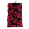 ANNA SUI Zippered Towel and Bottle Case with Rose Embroidery (Red) Women's 001082-0002-03